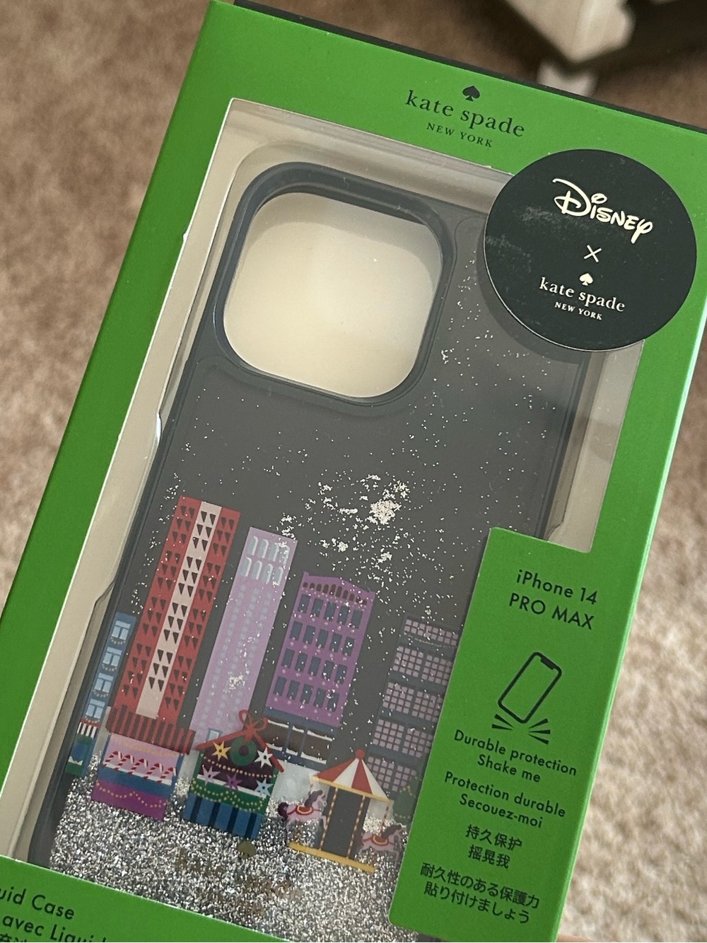 Kate Spade X Disney Winter Wonders Liquid Case for iPhone 14 Pro Max